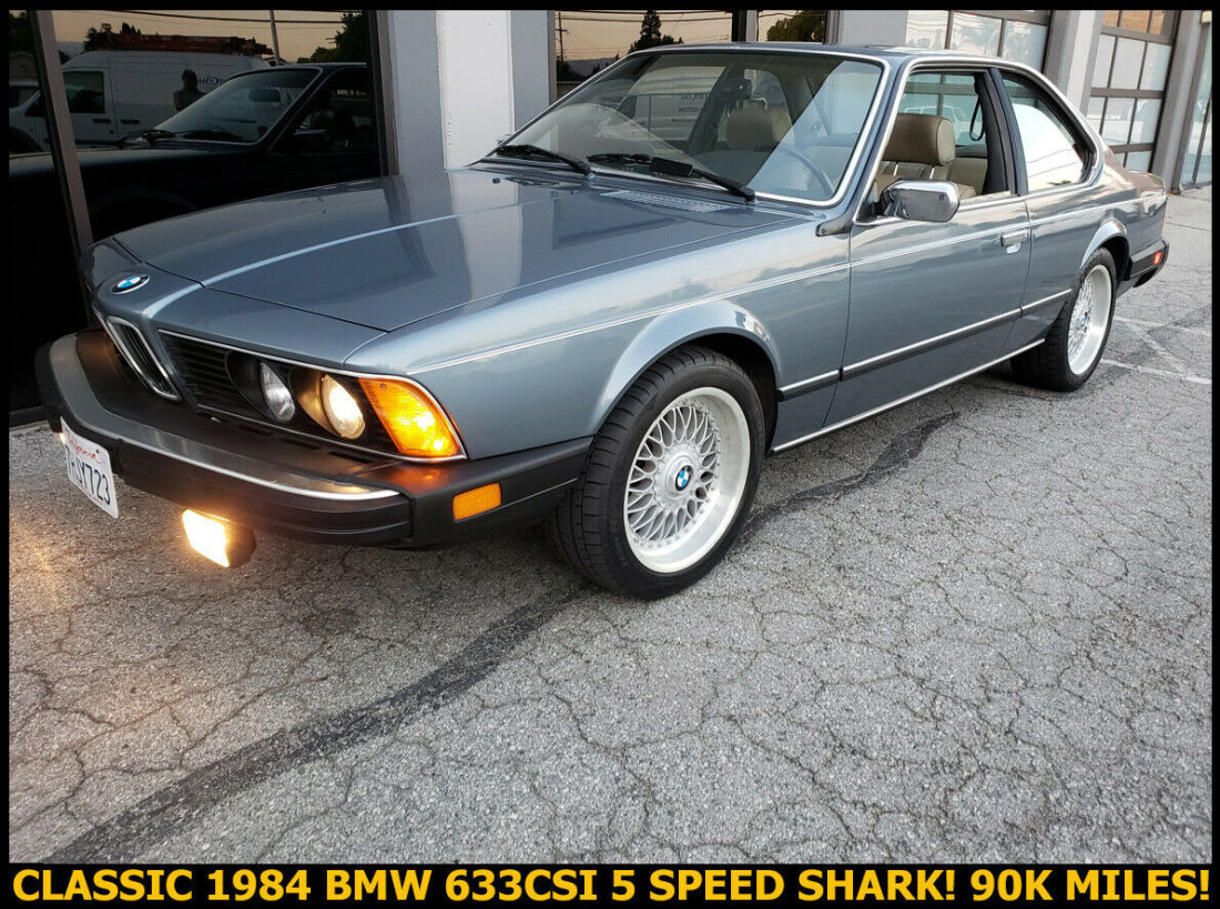 EXCEPTIONAL CLASSIC 1984 BMW E24 635CSi! RUST-FREE 5 SPEED CA. CAR 90K MILES! 1984 BMW 6-Series 633CSI