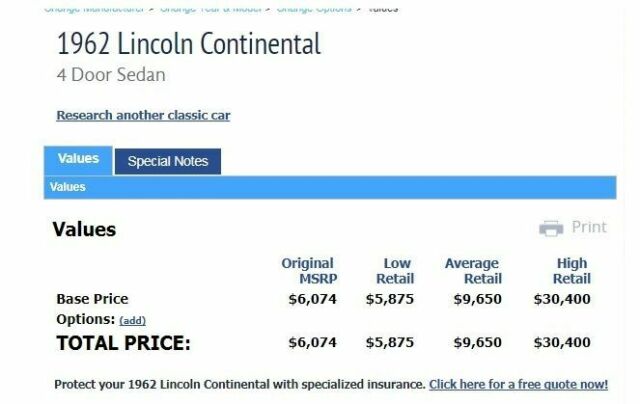 1962 Lincoln Continental - photo 7