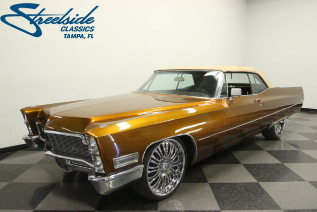 EXPERTLY PAINTED DROP TOP CADDY, 472 V8, PS, PB, SUPER STRAIGHT, GREAT VALUE!! 1968 Cadillac DeVille Convertible