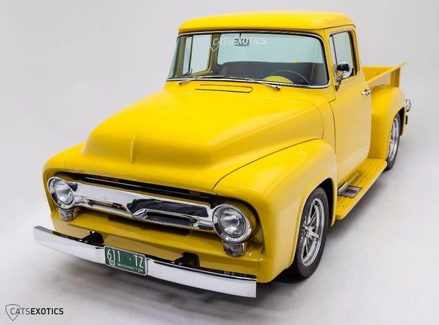 Exterior/Interior Restoration - 460 V8 Engine - C6 Auto - Woodgrain Bed - 1956 Ford F-100 Resto-Mod Pickup Truck