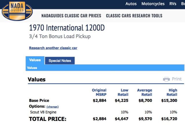 1969 International Harvester Pickup heavy Load HD 1200D 4X4 V-8 6100GVW 3/4 - photo 13