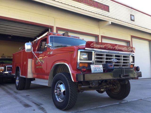 F 350 4x4 fire brush truck 1986 Ford F-350