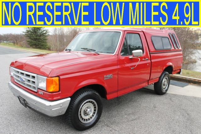 F150 F250 F350 SILVERADO RAM 1500 2500 3500 RANGER TACOMA 87 88 89 90 91 92 93 1989 Ford F-150 F-150 NO RESERVE LOW MILES 4.9L STRAIGHT 6