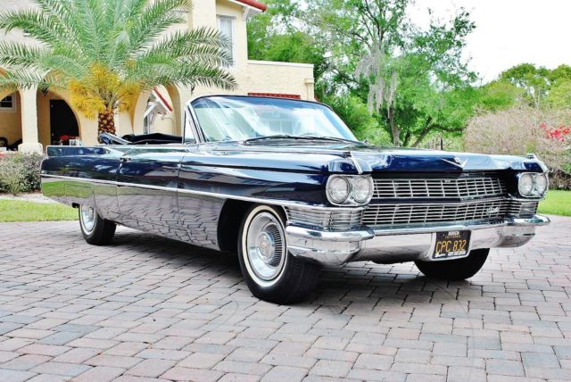 Factory Air Conditioning Power Steering & Brakes this cadi convertible is sweet 1964 Cadillac DeVille Convertible Stunning Restoration Must See