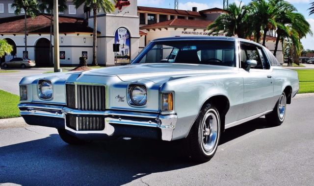 Factory Air Conditioning Power Steering Power Brakes 1971 Pontiac Grand Prix 400 Factory A/C Build Sheet Immaculate Condition