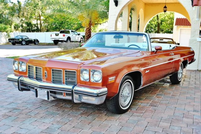 Factory Air Conditioning Power Windows, Locks, Steering, Brakes 1975 Oldsmobile Eighty-Eight Delta Royale Convertible Believed to be 24k Miles