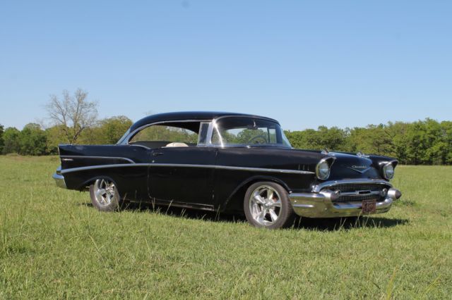 Factory black daily driver 1957 Chevy 210 2-door Hardtop 1955 1956 Bel Air 150 1957 Chevrolet Bel Air/150/210