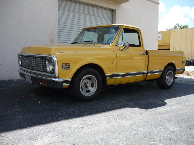 ,Factory Buckets, Console, A/C,FACTORY TACH 350/350 PS PB, 1971 Chevrolet C-10 custom