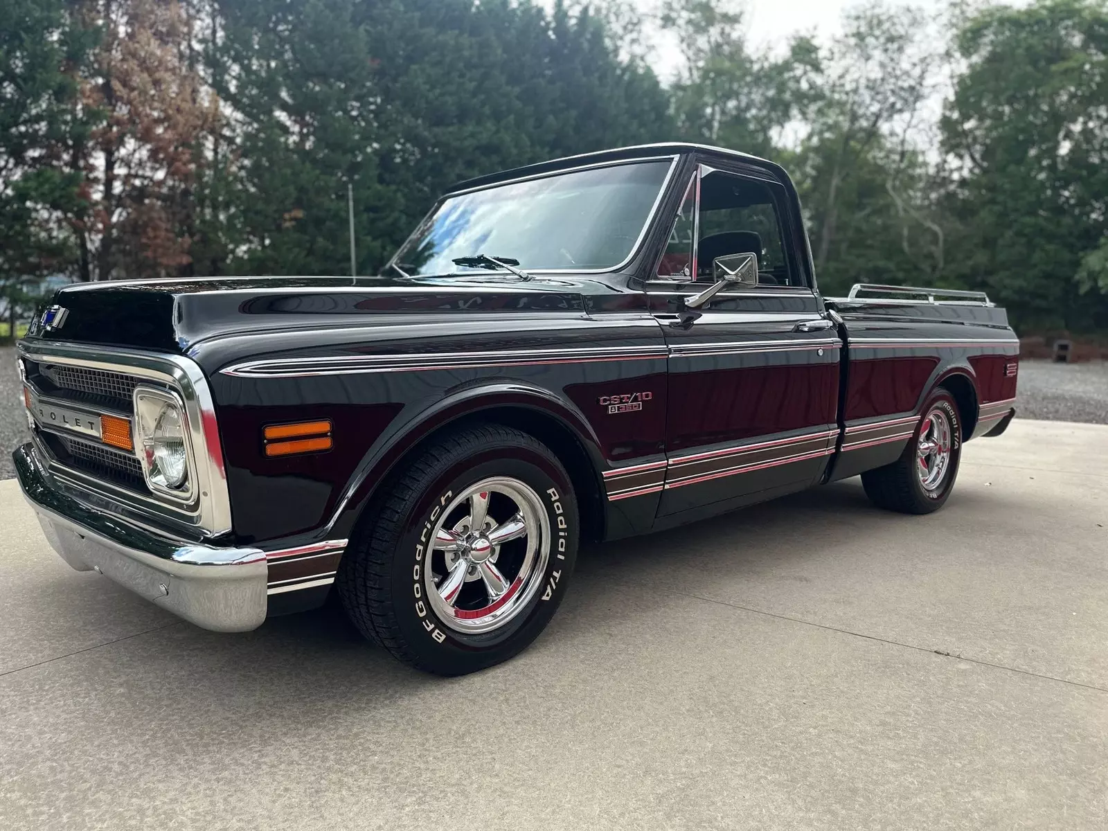 1969 Chevrolet CST 10 Short Bed Factory Black 350 V8 Auto A/C All Power - photo 3