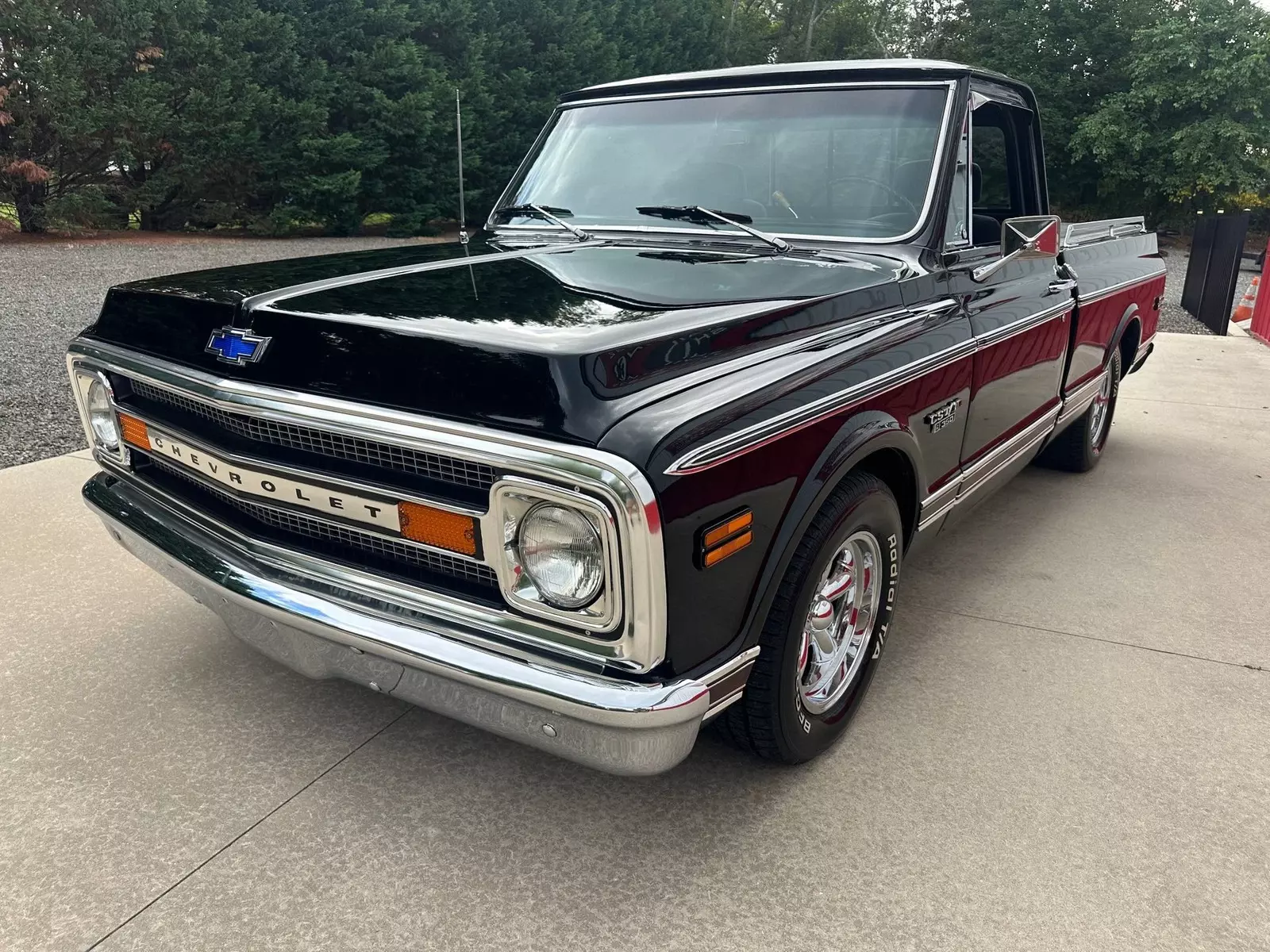 1969 Chevrolet CST 10 Short Bed Factory Black 350 V8 Auto A/C All Power - photo 5