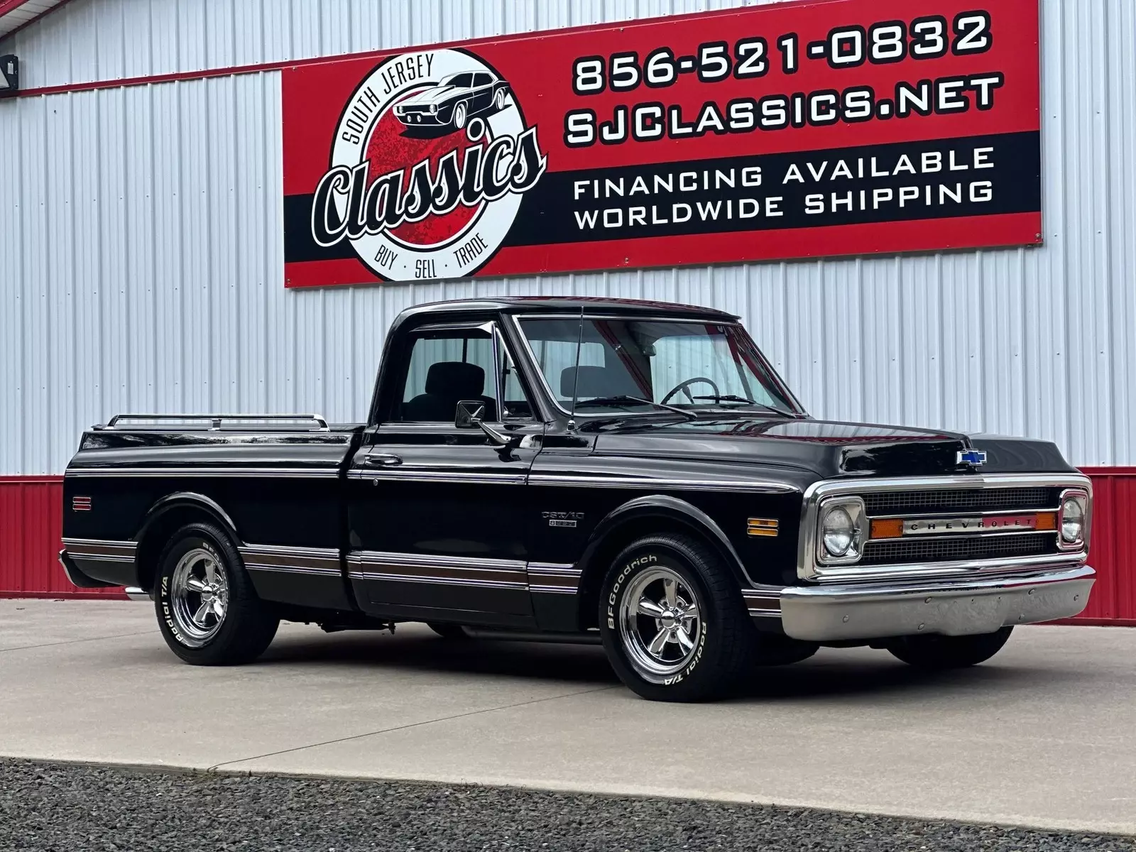 1969 Chevrolet CST 10 Short Bed Factory Black 350 V8 Auto A/C All Power - photo 6