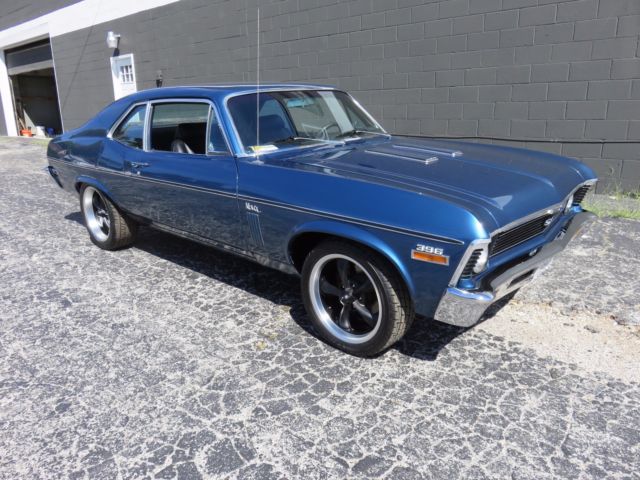 Factory Fathom Blue 70 Chevy Nova SuperSport 396 4 Speed 12 Bolt Very Sharp! 1970 Chevrolet Nova SS