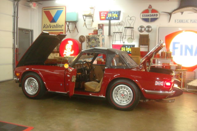 FACTORY HARD/TOP BEAUTIFUL CAR WITH HISTORY ($10,248 RECEIPTS SINCE 1/23/2015) 1976 Triumph TR-6