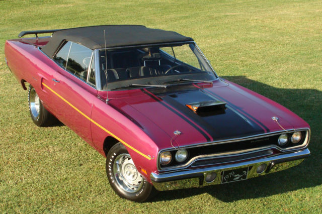 Factory Original FM3-PINK Road Runner Convertible / 1 of Only 2 Known to Exist! 1970 Plymouth Road Runner Road Runner Convertible