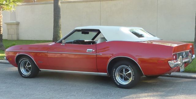 Factory Red Texas Convertible, solid original sheet metal, runs strong 1972 Ford Mustang