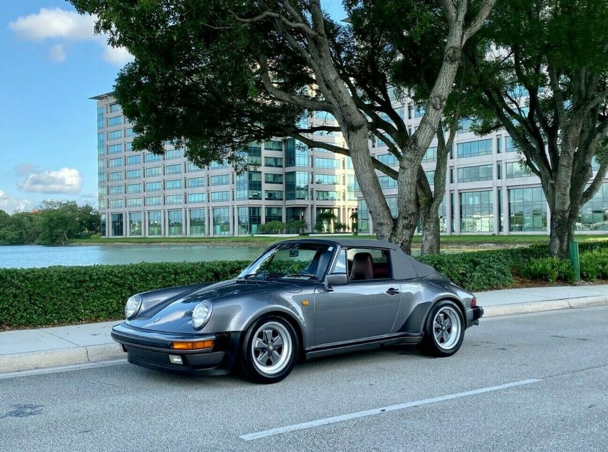 FACTORY WIDE BODY TURBO LOOK / M491 / ONLY 39,000 MILES / SPORT SEATS /CABRIOLET 1985 Porsche 911 M491 Widebody Turbo Look