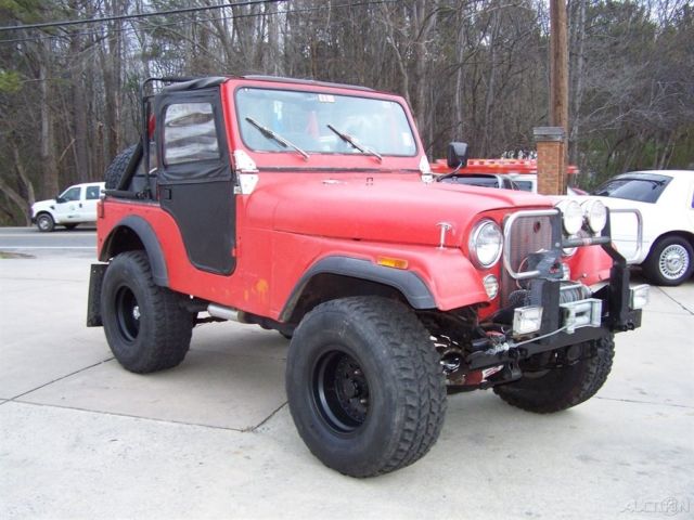 FAIRLY DECENT 4WD WARN WINCH 33'S LIFT RHINO LINE CJ7 CJ8 SCRAMBLER SISTER WAGON 1978 Jeep CJ CJ-5 304 V8 "H" CODE 4BBL 4-SPEED 4X4 NEAT OLE RIG