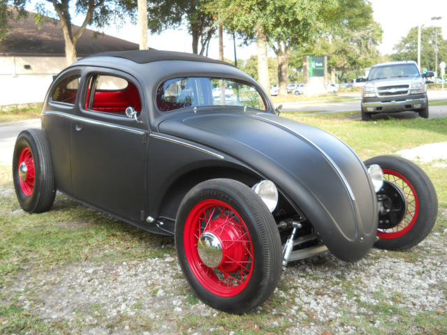 FAMOUS 1957 VOLKSWAGEN RAG TOP OVAL SoCal MAGAZINE Classic VOLKSROD HOTROD NoReS 1956 Volkswagen Beetle - Classic RAG TOP OVAL WINDOW