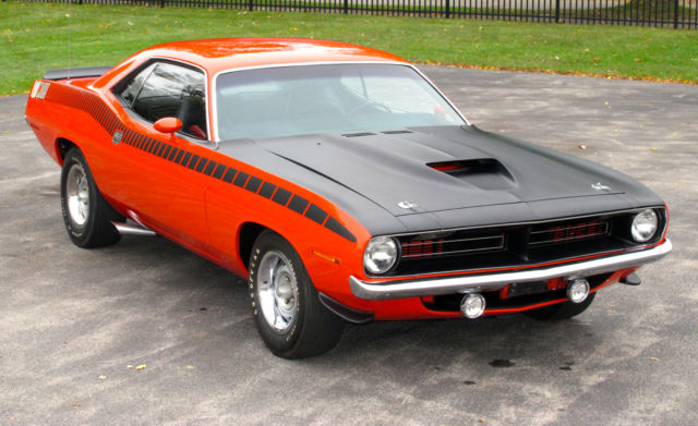 Fantastic 39k Original Mile 4 Speed Tor Red AAR 'Cuda From Noted Collection 1970 Plymouth Barracuda AAR 'CUDA