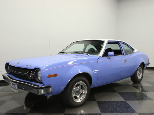 FANTASTIC DRIVING HORNET, SUPER STRAIGHT, SLICK PAINT, BUILT 304 V8, PS, PB, A/C 1973 AMC Hornet