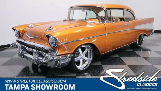 FAST FI 383 V8 COLD A/C WILWOOD DISC FORGIATO WHEELS NITROUS HIGH END RESTO 1957 Chevrolet Bel Air/150/210 Restomod