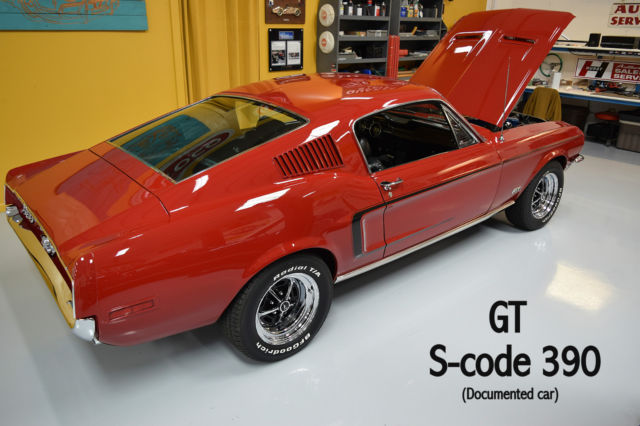 FASTBACK S-code 390 factory GT, documented car, see Test Drive VIDEO 1968 Ford Mustang FASTBACK, GT S-code