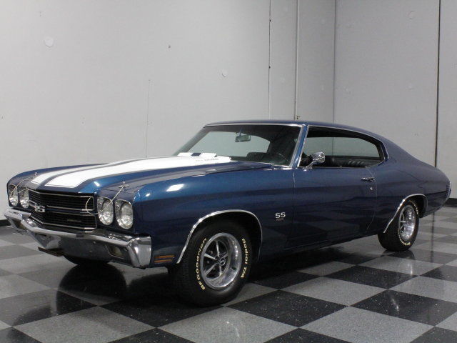 FATHOM BLUE SS, LS5 454 V8, TH400, FACTORY AIR, PRESERVED THEN RESTORED IN GA!! 1970 Chevrolet Chevelle SS 454