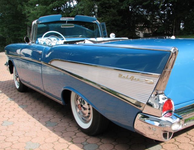 FEATURED IN "SUPER CHEVY" Meticulous Full Restoration Built W/ Orig.& NOS Parts! 1957 Chevrolet Bel Air/150/210 Convertible - 283-270HP Dual Quad