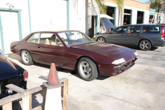 Ferrari 1984 400i Prugna (Maroon), Tan Leather Seats & Carpets Runs Beautifully 1984 Ferrari 400i