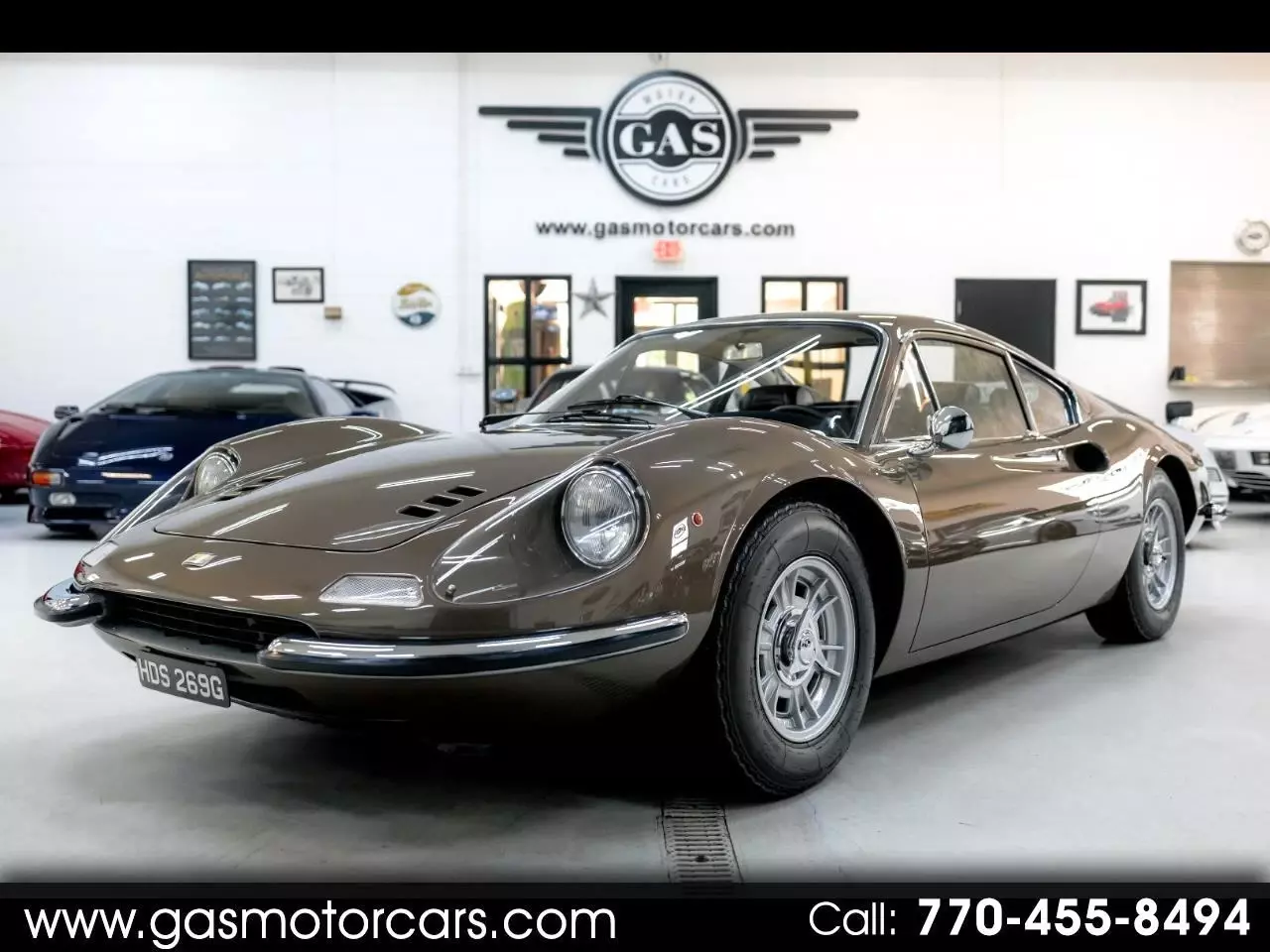 Ferrari Dino 246 GT Brown with 24299 Miles, for sale! 1969 Ferrari Dino 246 GT