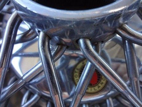 Ferrari Splined Spoke Wheels Ruote Borrani-Milano 14x7L-RW 4039 RECORD 1967 Ferrari Other