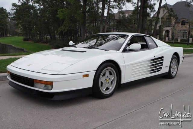 Ferrari Testarossa Classiche Red book Crave Luxury Auto 281-651-2101 1989 Ferrari Testarossa