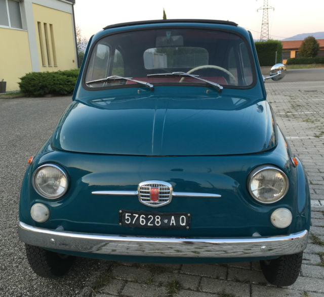 1967 Fiat 500 Amazing Blue Fiorentino with Red/white interior - photo 3