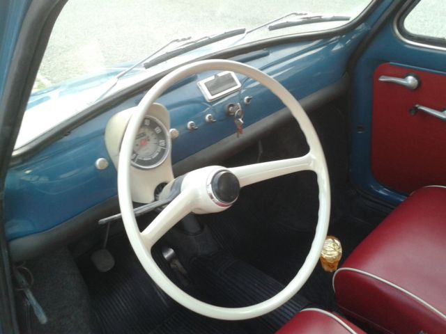 1967 Fiat 500 Amazing Blue Fiorentino with Red/white interior - photo 6