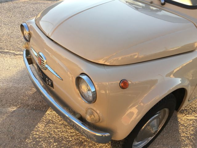 1967 Fiat 500 Beige Chiaro with Ocra/White interior ORIGINAL - photo 9