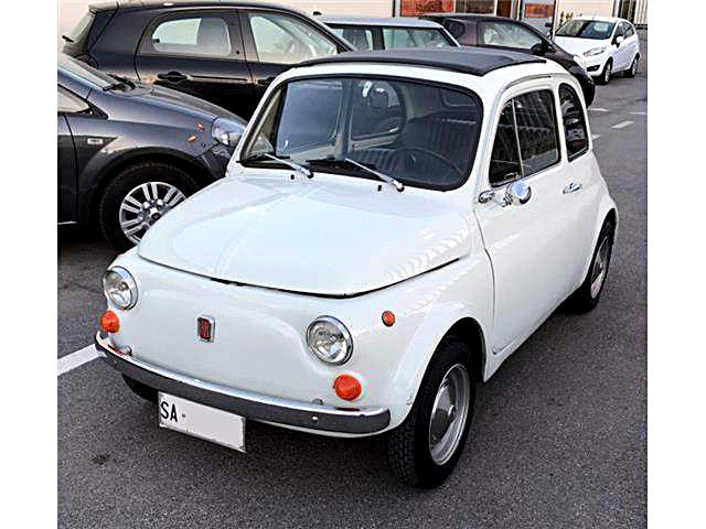 Fiat 500F Classic Car White 1972 1972 Fiat 500L
