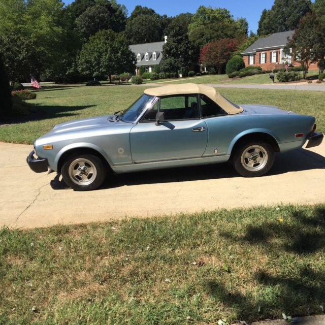 Fiat Spider Turbo 5 speed with Fuel Injection 1981 Fiat 124 Spider Turbo Trim Package