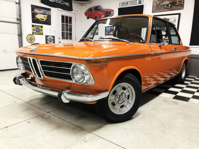 FIRE ORANGE ROUNDIE, RECARO SEATS, BILSTEIN, NARDI WHEEL, WELL DOCUMENTED 1970 BMW 2002
