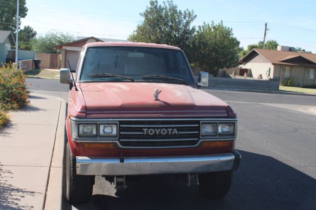 fj60 ,1988, Landcruiser, red, 4x4, rear hatch 1988 Toyota Land Cruiser red