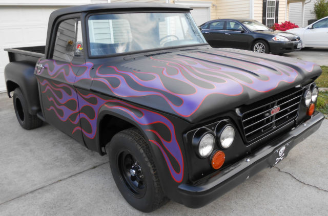 FLAMED 1964 64 DODGE 100 PICK UP TRUCK RARE STEPSIDE RAT ROD GASSER MOPAR 360 V8 1964 Dodge Other Pickups