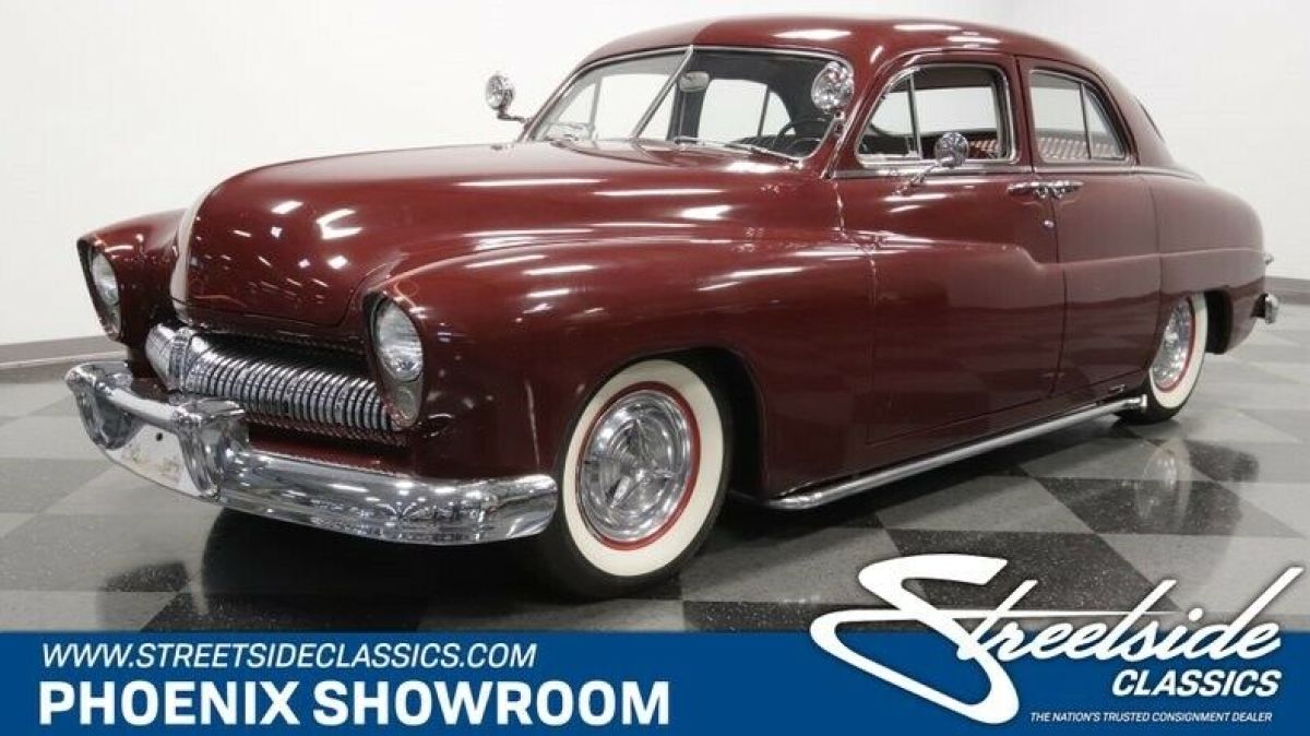 Flathead V8 Manual Classic Vintage Collector Merc Suicide Doors Rebuilt Maroon 1950 Mercury Sport Sedan