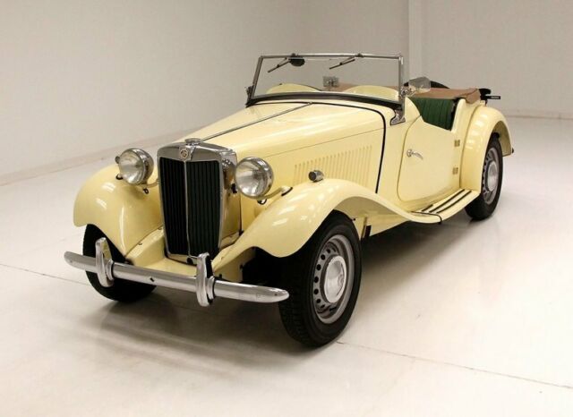 Flawless Cream Ext Very Nice Chrome Beautiful Leather Very Clean Undercarriage 1951 MG TD Roadster
