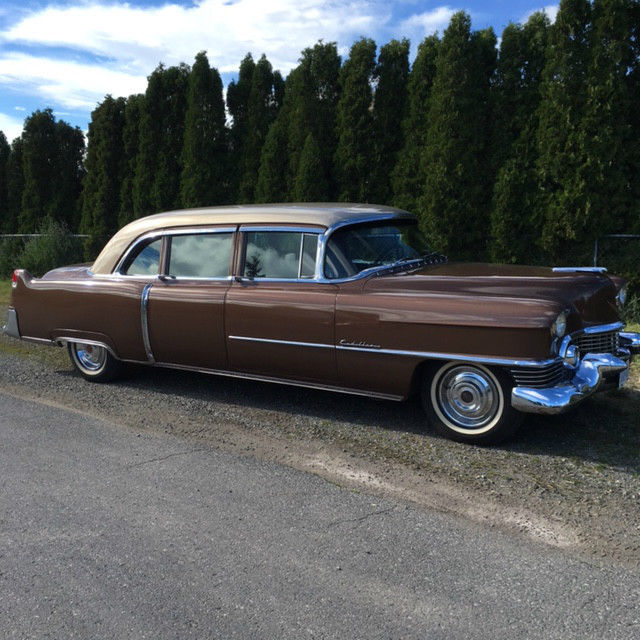 fleetwood limo, brown in color, custom interior, 4whl disc brakes 1954 Cadillac Fleetwood
