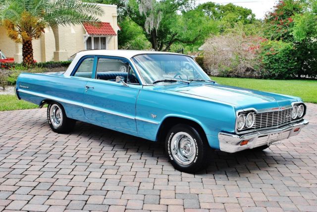 1964 Chevrolet Biscayne Hardtop Fully Restored 348 V8 Tri-Power Beautiful - photo 12