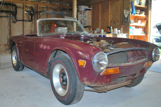 For Restoration-1972 TR6 with Overdrive 1972 Triumph TR-6