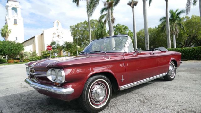 For sale -A beautiful 1963 Chevrolet Corvair Monza Convertible 4-speed 1963 Chevrolet Corvair Monza convertible