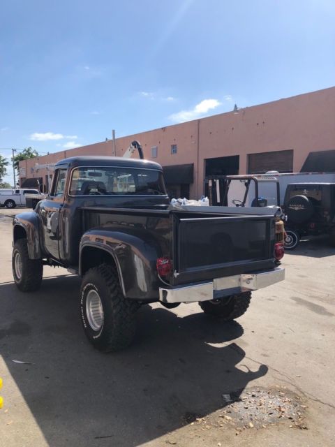 1956 Ford F-100 GunMetal Clear over Dark grey interior - photo 13
