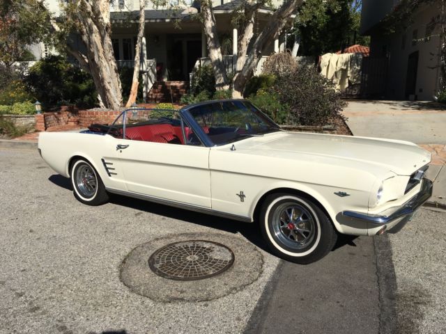 Ford 1966 Mustang Convertible 1966 Ford Mustang New Red Leather