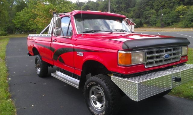 FORD 1989 F-350XLT LARIAT 4X4 7.3 IDI TURBO DIESEL 5 SPEED 8'BED ROLL BAR CLEAN 1989 Ford F-350 XLT LARIAT