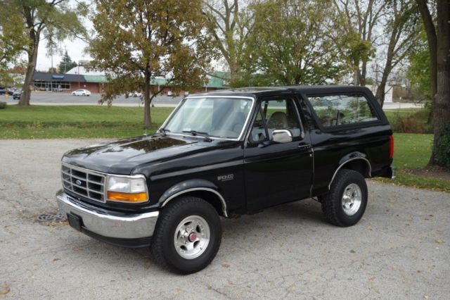 Ford Bronco Black with 123,000 Miles, for sale! 1993 Ford Bronco - SOLID 4X4 RELIABLE WINTER DRIVER- 123K MILES - S